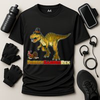 Turkeysaurus Rex T-Rex Thanksgiving Cooling Performance Crew T-Shirt