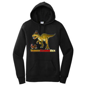 Turkeysaurus Rex T-Rex Thanksgiving Women's Pullover Hoodie