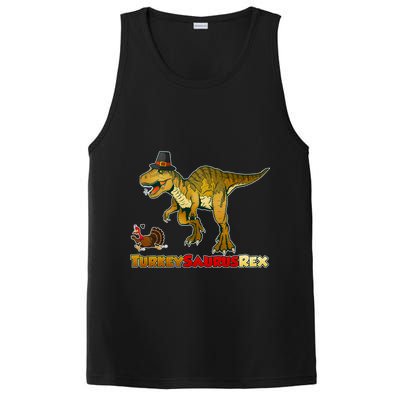 Turkeysaurus Rex T-Rex Thanksgiving PosiCharge Competitor Tank