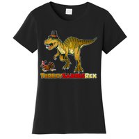 Turkeysaurus Rex T-Rex Thanksgiving Women's T-Shirt