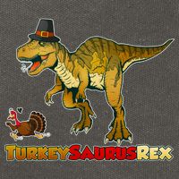 Turkeysaurus Rex T-Rex Thanksgiving Cotton Canvas Backpack