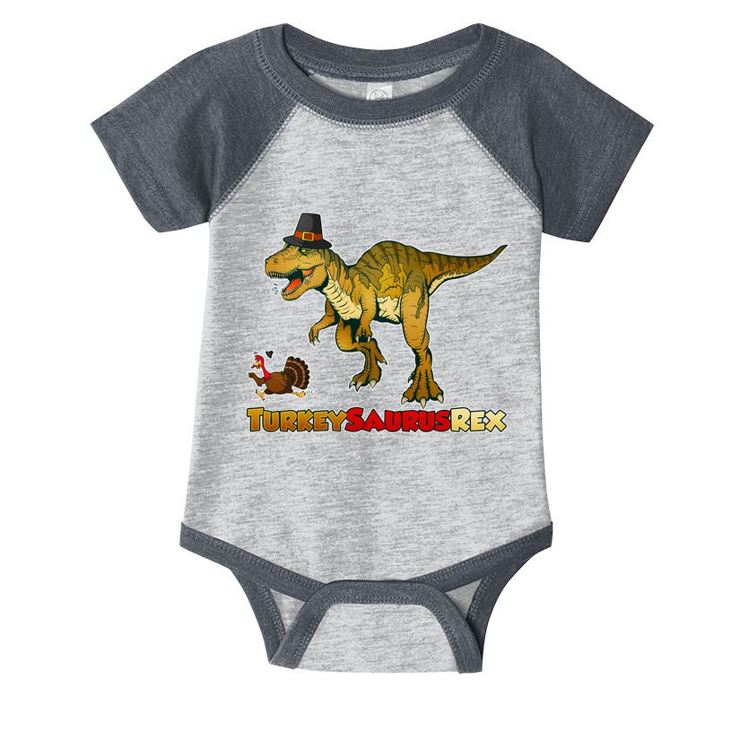 Turkeysaurus Rex T-Rex Thanksgiving Infant Baby Jersey Bodysuit