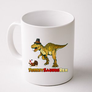 Turkeysaurus Rex T-Rex Thanksgiving Coffee Mug