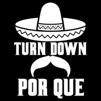 Turn Down Por Que Funny Cinco De Mayo USA-Made Doggie Bandana