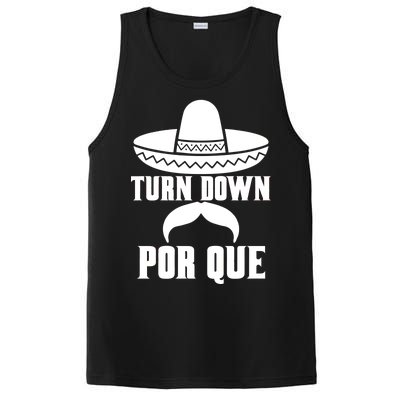 Turn Down Por Que Funny Cinco De Mayo PosiCharge Competitor Tank