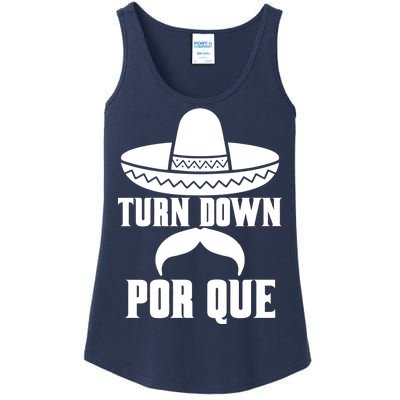 Turn Down Por Que Funny Cinco De Mayo Ladies Essential Tank