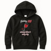 Turning 100 And Wining About It Everyday Kids Hoodie