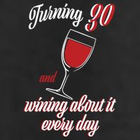 Turning 30 And Wining About It Everyday Garment-Dyed Fleece Hoodie