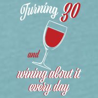 Turning 30 And Wining About It Everyday Sueded Cloud Jersey T-Shirt