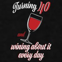 Turning 40 And Wining About It Everyday Ladies PosiCharge Tri-Blend Wicking Tank