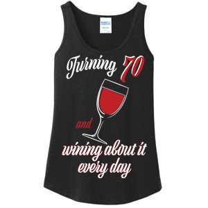 Turning 70 And Wining About It Everyday Ladies Essential Tank