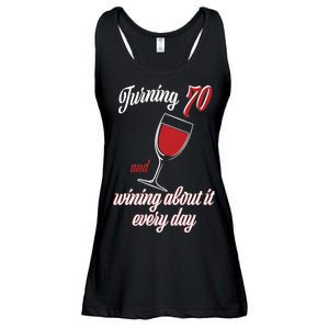 Turning 70 And Wining About It Everyday Ladies Essential Flowy Tank