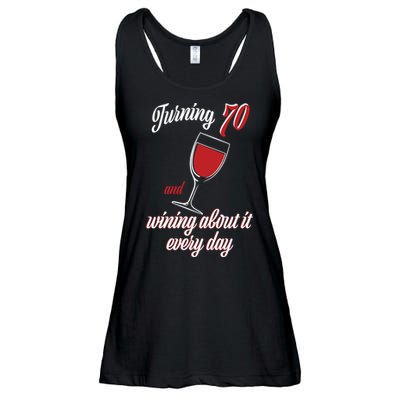 Turning 70 And Wining About It Everyday Ladies Essential Flowy Tank