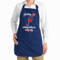 Turning 90 And Wining About It Everyday Apron