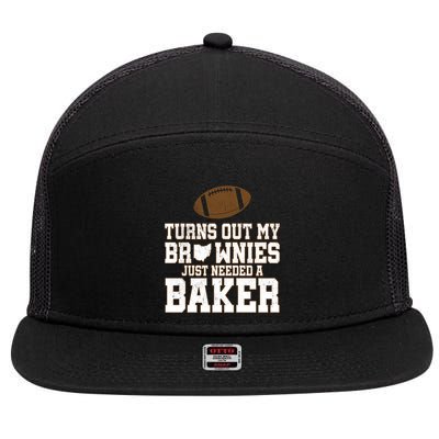 Turns Out My Brownies Just Needed A Baker 7 Panel Mesh Trucker Snapback Hat