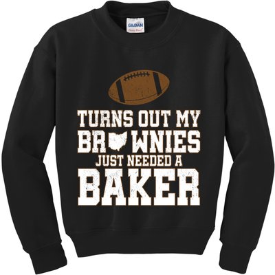 Turns Out My Brownies Just Needed A Baker Kids Sweatshirt