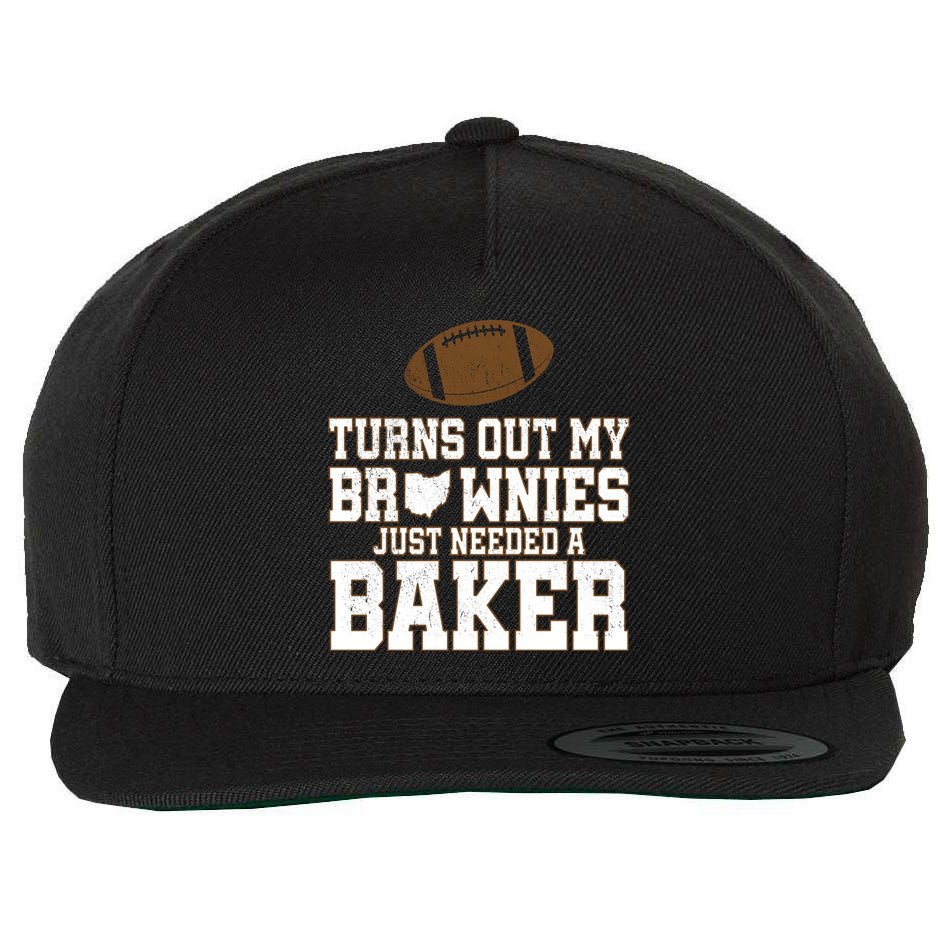 Turns Out My Brownies Just Needed A Baker Wool Snapback Cap