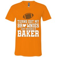 Turns Out My Brownies Just Needed A Baker V-Neck T-Shirt