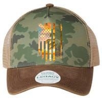 Turtle Sunset Beach Flag Legacy Tie Dye Trucker Hat