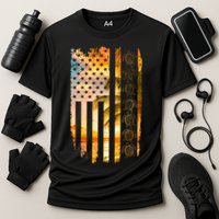 Turtle Sunset Beach Flag Performance Shirt