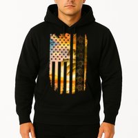 Turtle Sunset Beach Flag Hoodie