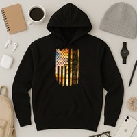Turtle Sunset Beach Flag Hoodie