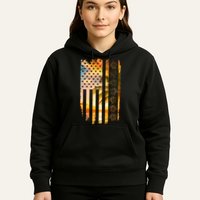 Turtle Sunset Beach Flag Hoodie