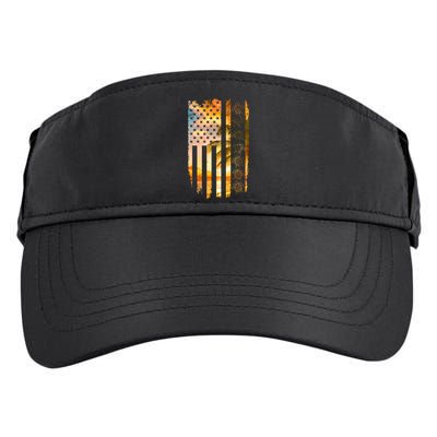 Turtle Sunset Beach Flag Adult Drive Performance Visor