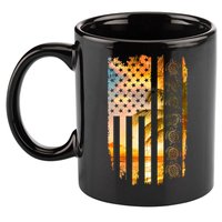 Turtle Sunset Beach Flag 11oz C Handle Ceramic Mug