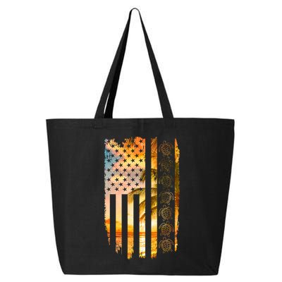 Turtle Sunset Beach Flag 25L Jumbo Tote