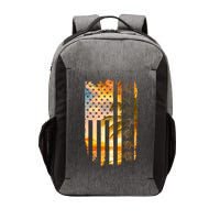 Turtle Sunset Beach Flag Vector Backpack