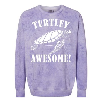 Turtley Awesome Colorblast Crewneck Sweatshirt