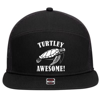 Turtley Awesome 7 Panel Mesh Trucker Snapback Hat