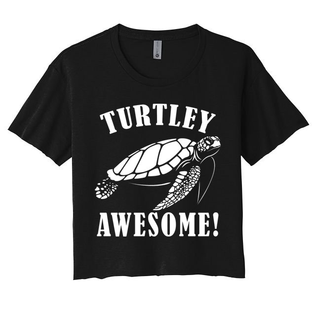 Turtley Awesome Crop Top