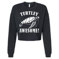 Turtley Awesome Cropped Pullover Crew