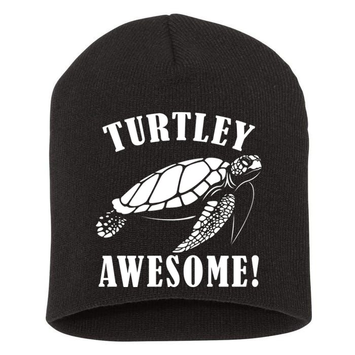 Turtley Awesome Short Acrylic Beanie