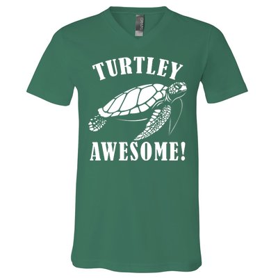 Turtley Awesome V-Neck T-Shirt