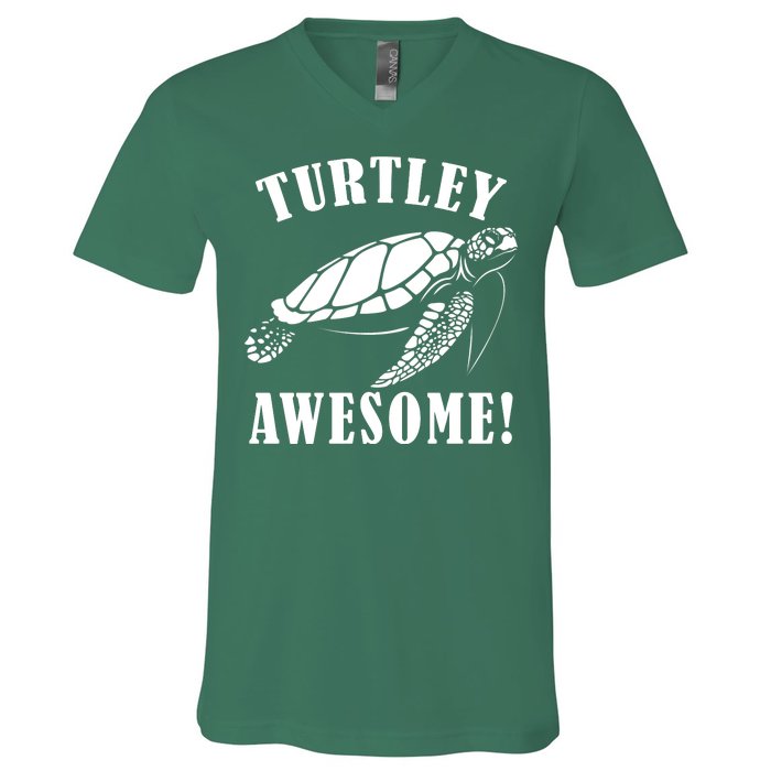 Turtley Awesome V-Neck T-Shirt