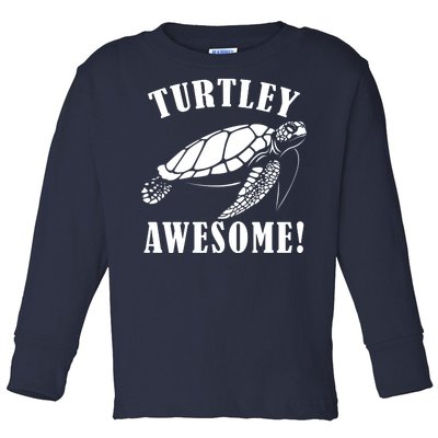 Turtley Awesome Toddler Long Sleeve Shirt