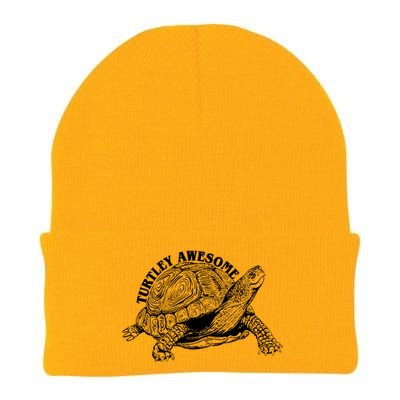 Turtley Awesome Cute Funny Turtle Meme Knit Cap Winter Beanie