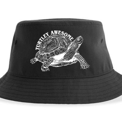 Turtley Awesome Cute Funny Turtle Meme Sustainable Bucket Hat