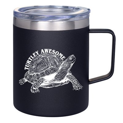 Turtley Awesome Cute Funny Turtle Meme 12oz Stainless Steel Coffee Mug