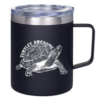 Turtley Awesome Cute Funny Turtle Meme 12oz Stainless Steel Coffee Mug