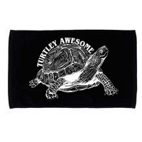 Turtley Awesome Cute Funny Turtle Meme Microfiber Hand Towel