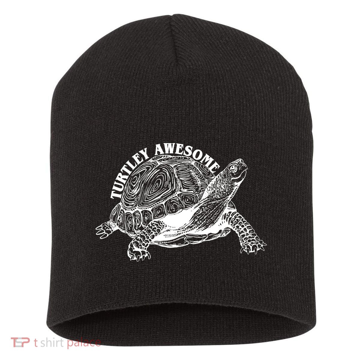 Turtley Awesome Cute Funny Turtle Meme Short Acrylic Beanie