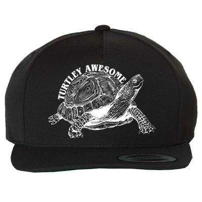 Turtley Awesome Cute Funny Turtle Meme Wool Snapback Cap