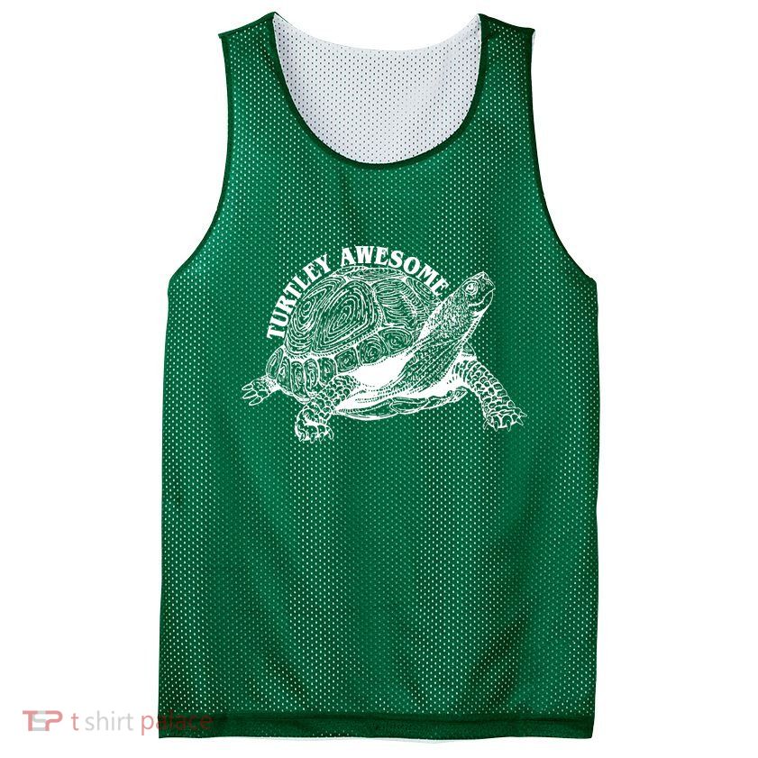 Turtley Awesome Cute Funny Turtle Meme Mesh Reversible Basketball Jersey Tank