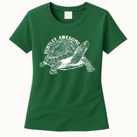 Turtley Awesome Cute Funny Turtle Meme Womens T-Shirt