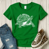 Turtley Awesome Cute Funny Turtle Meme Womens T-Shirt