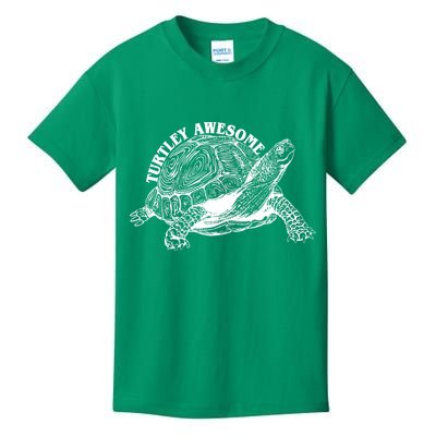 Turtley Awesome Cute Funny Turtle Meme Kids T-Shirt